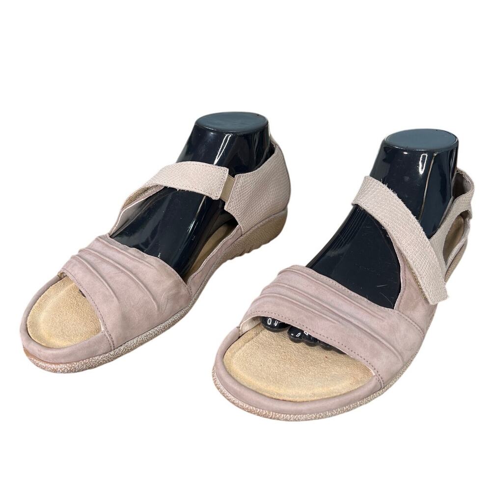 NAOT Women’s Papaki Beige Leather Sandals Size 41 US 10 - Picture 6 of 10